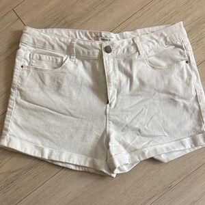 Forever 21 Classic White Jean Shorts